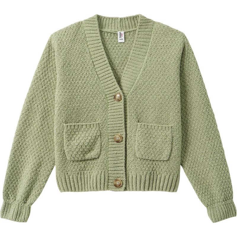 Mädchen Strickjacke aus Chenille