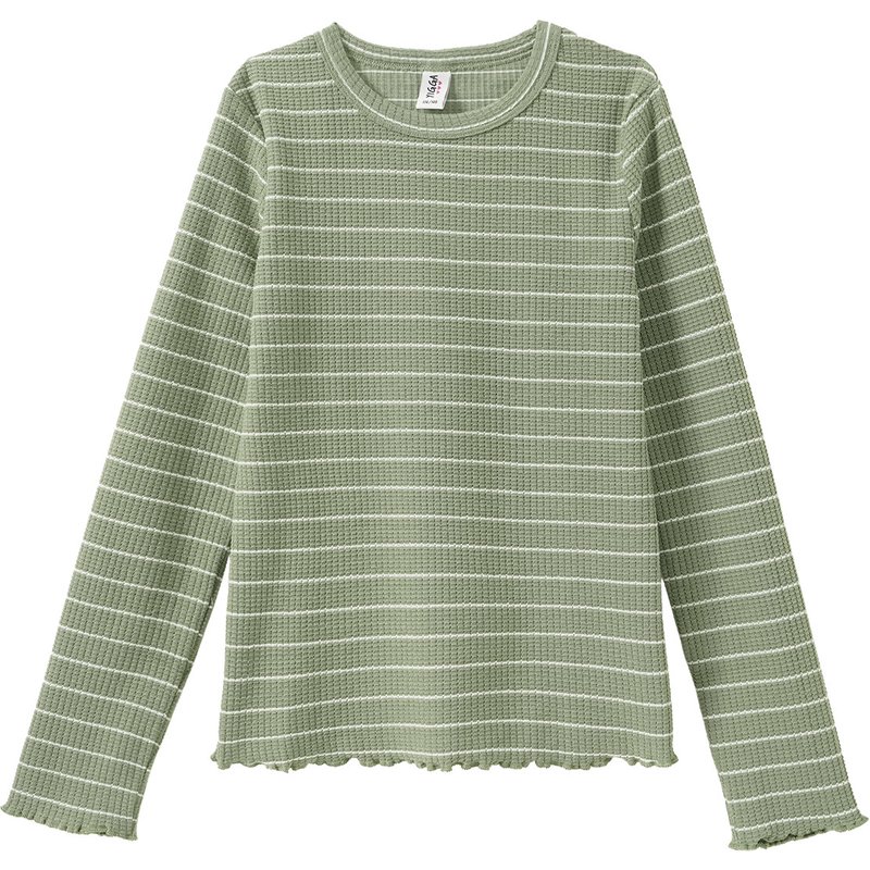 Mädchen Langarmshirt mit Struktur