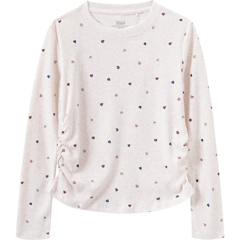 Mädchen Langarmshirt mit Allover-Print