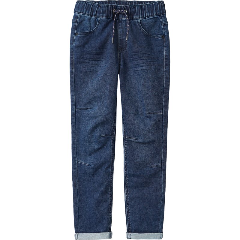 Jungen Pull-on-Jeans mit Used-Waschung