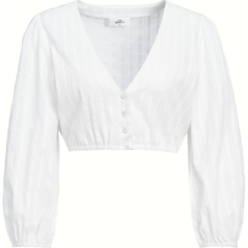 Damen Dirndl-Bluse unifarben