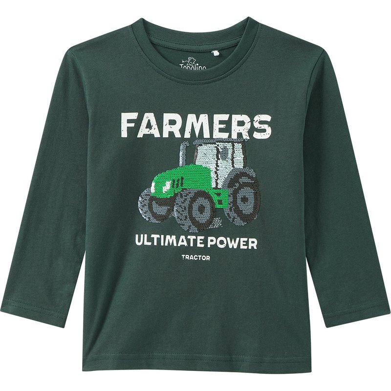 Jungen Langarmshirt mit Wendepailletten