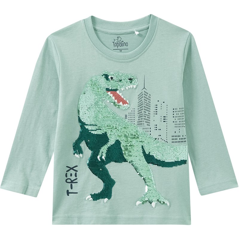Jungen Langarmshirt mit Wendepailletten