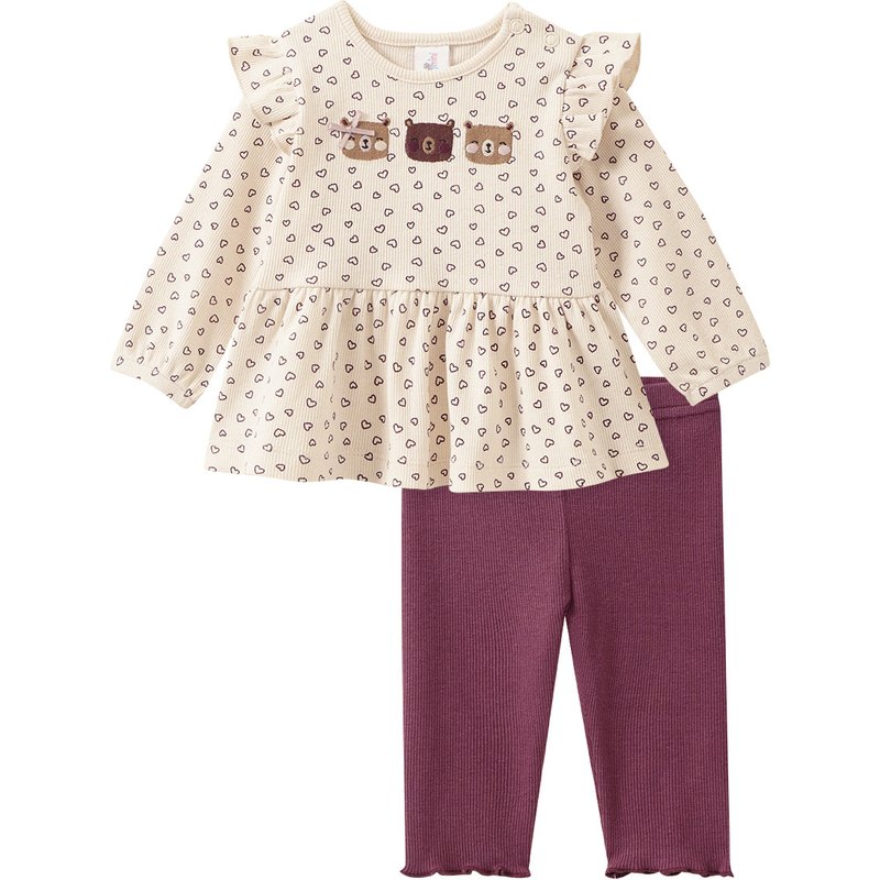 Newborn Set mit Langarmshirt und Leggings