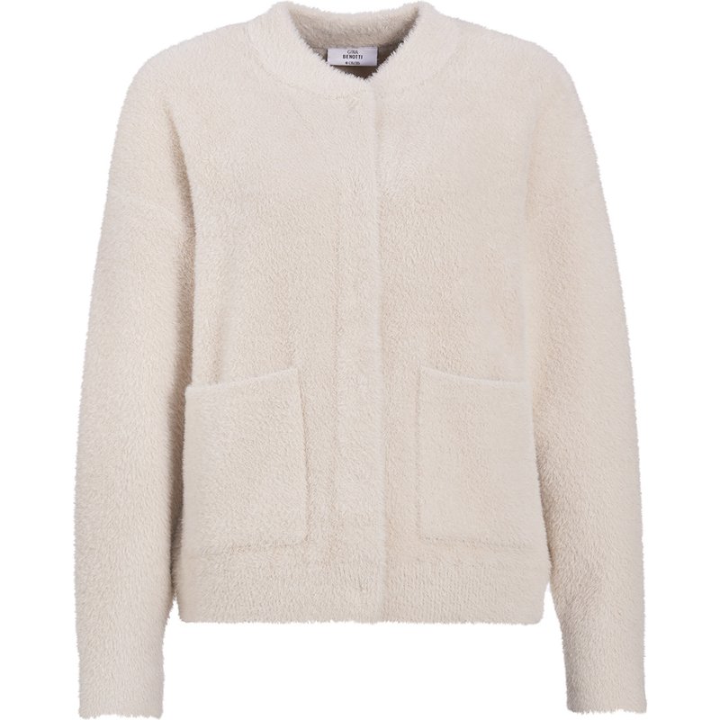 Damen Strickjacke mit Druckknopfleiste