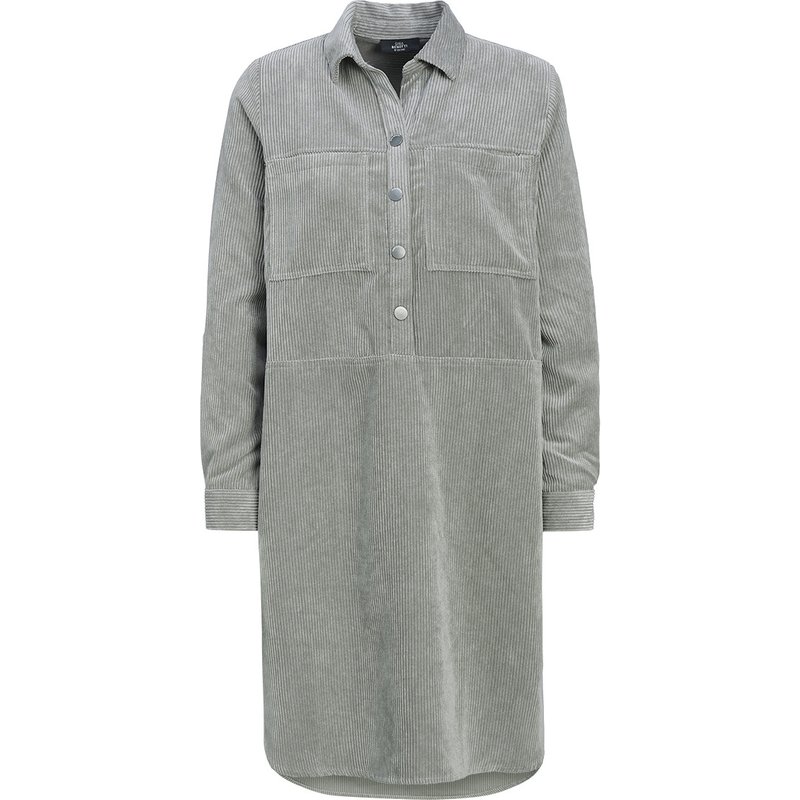 Damen Cord-Kleid mit Brusttaschen
