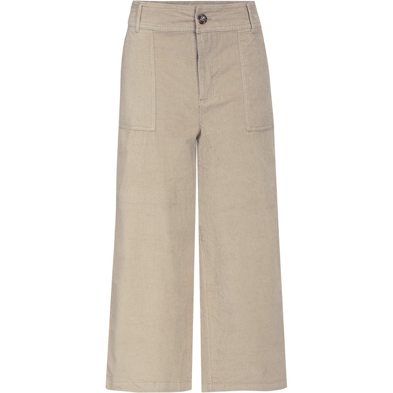 Damen Cord-Culotte mit breitem Bund