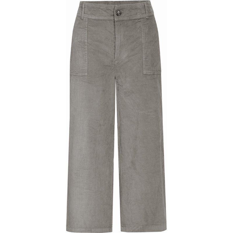 Damen Cord-Culotte mit breitem Bund
