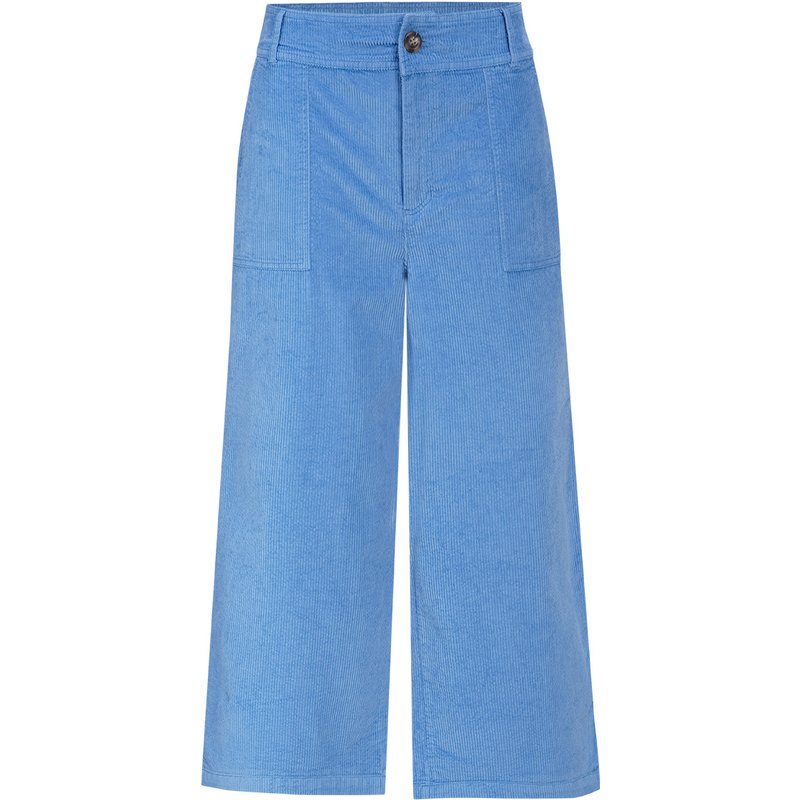 Damen Cord-Culotte mit breitem Bund