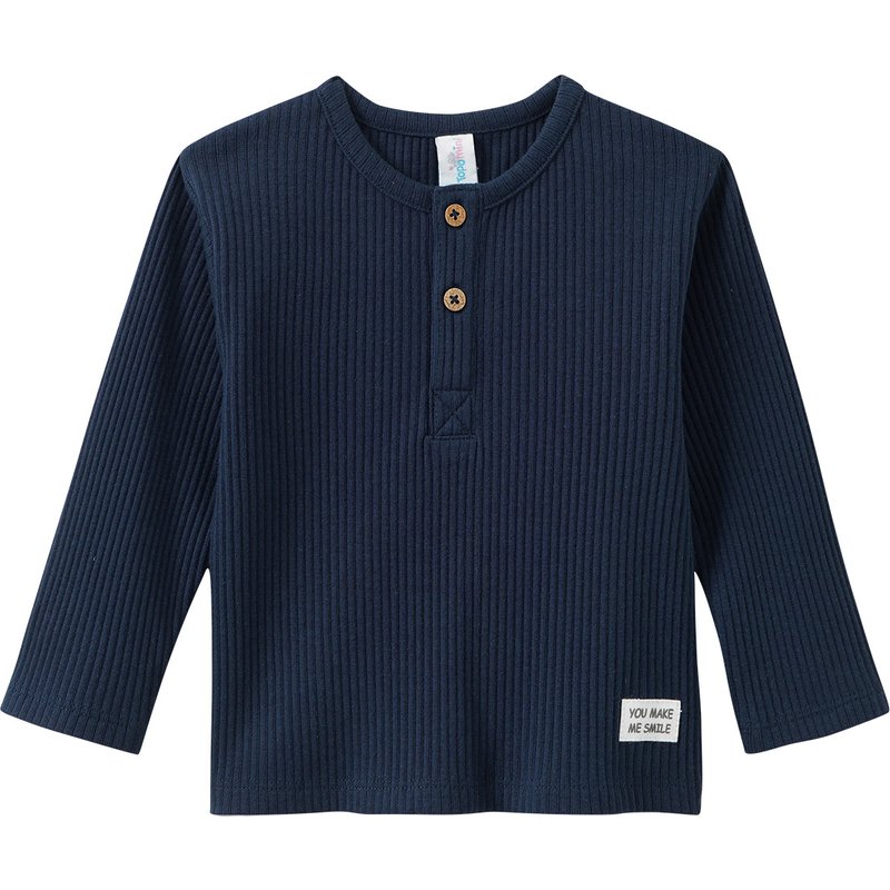 Baby Langarmshirt mit Rippstruktur
