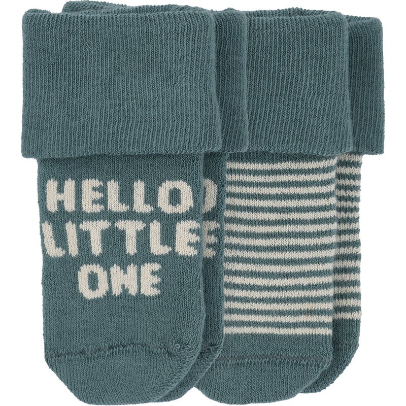 2 Paar Newborn Socken mit Umschlagbündchen