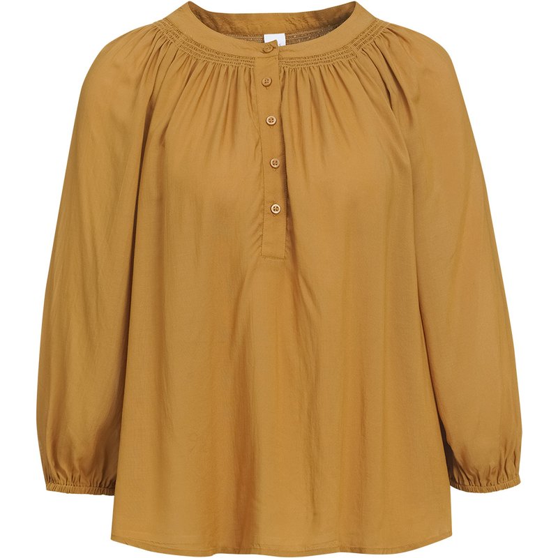 Damen Modal-Bluse mit Knopfleiste