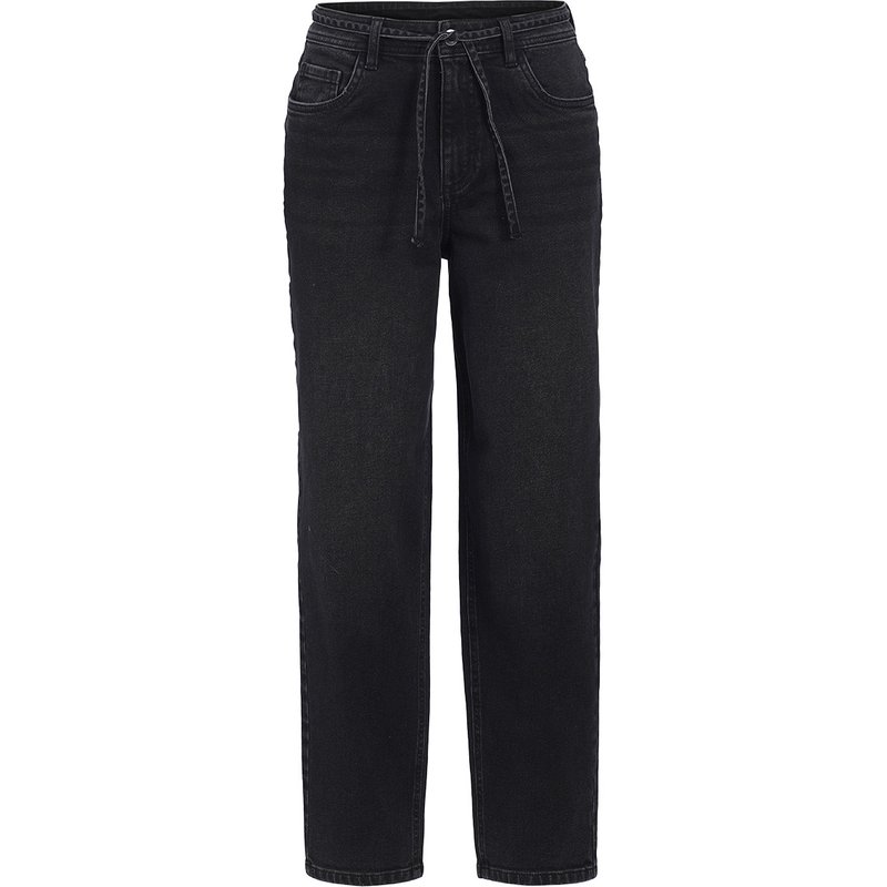 Damen Mom-Jeans mit Used-Waschung