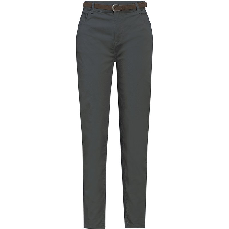Damen Chinohose mit Gürtel