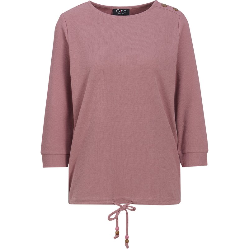 Damen Langarmshirt mit Waffelstruktur