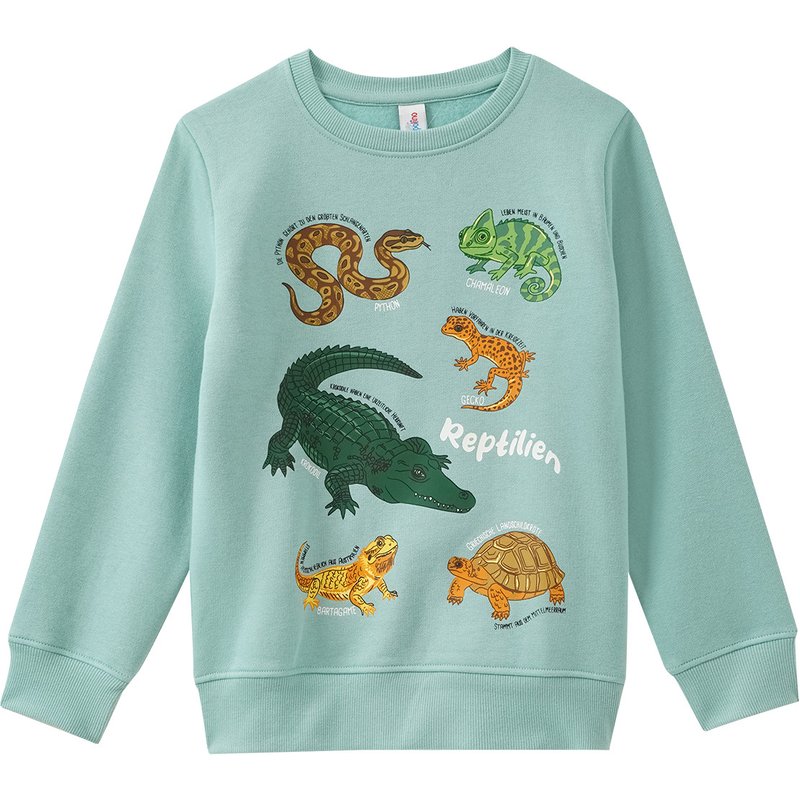 Kinder Sweatshirt mit Reptilien-Prints