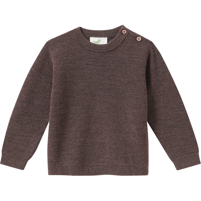 Baby Merino-Strickpullover unifarben