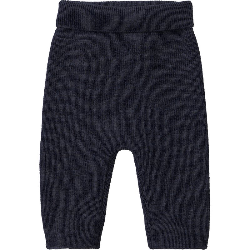 Newborn Merino-Strickhose unifarben