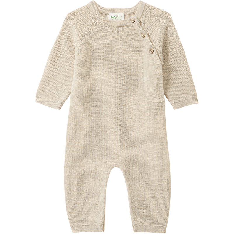 Newborn Merino-Overall unifarben