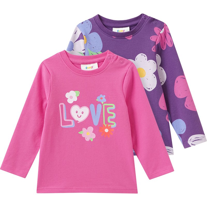 2 Baby Langarmshirts im Set