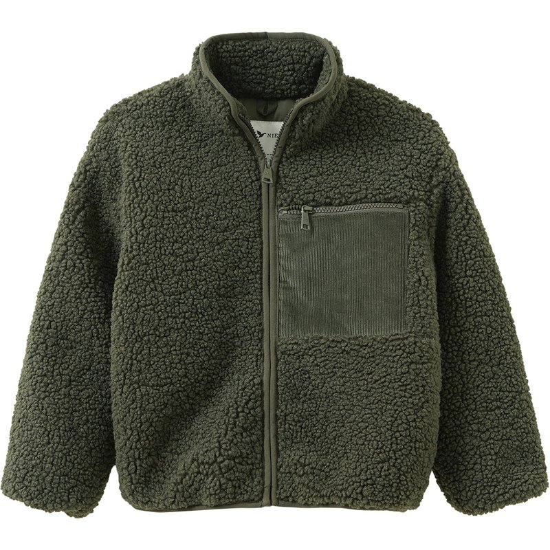Jungen Teddyjacke mit Cord-Tasche