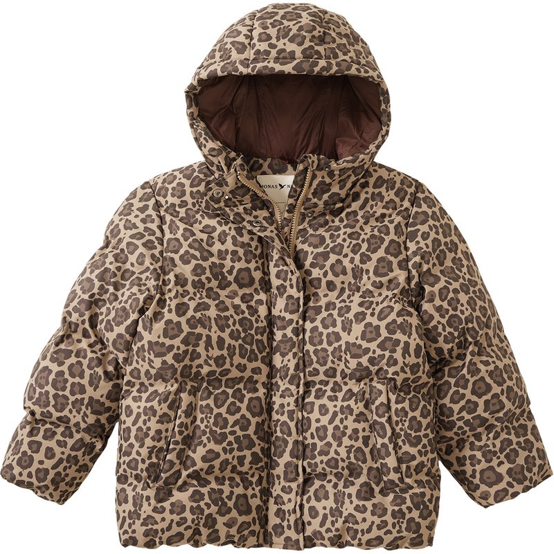 Mädchen Steppjacke mit Allover-Print