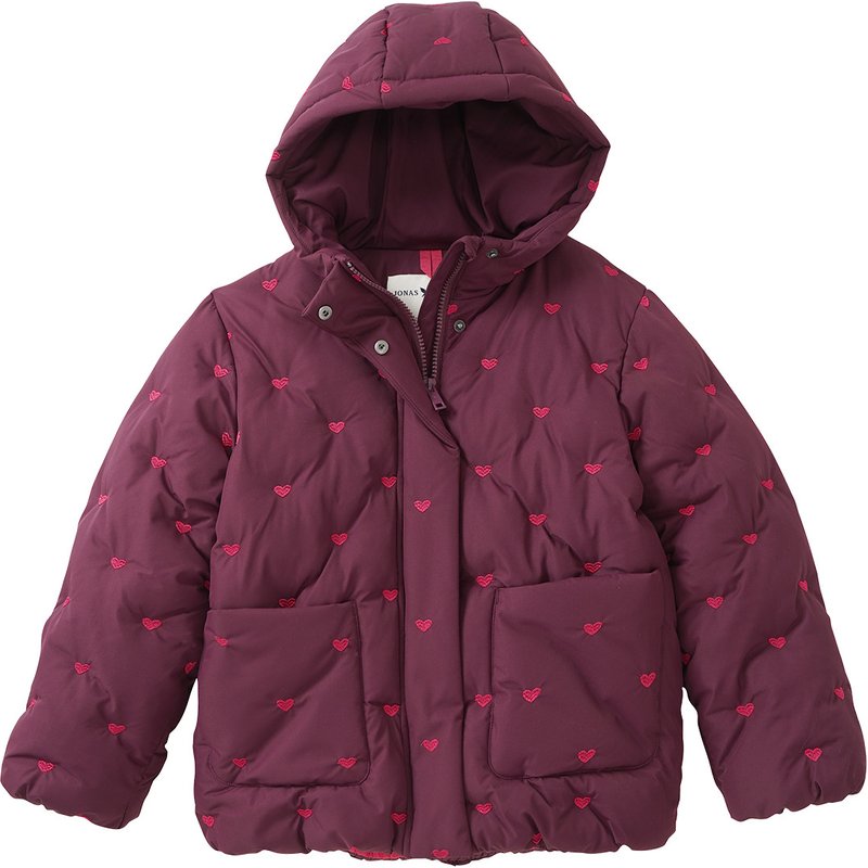 Mädchen Steppjacke mit Allover-Stickerei