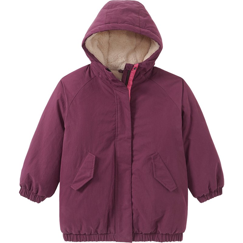 Mädchen Parka mit Teddyplüsch gefüttert