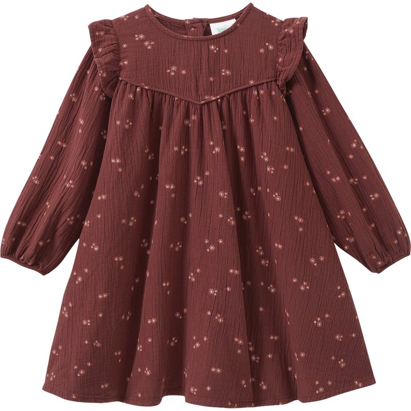 Mädchen Musselin-Kleid mit Blümchen