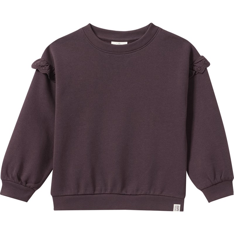 Mädchen Sweatshirt mit Rüschen