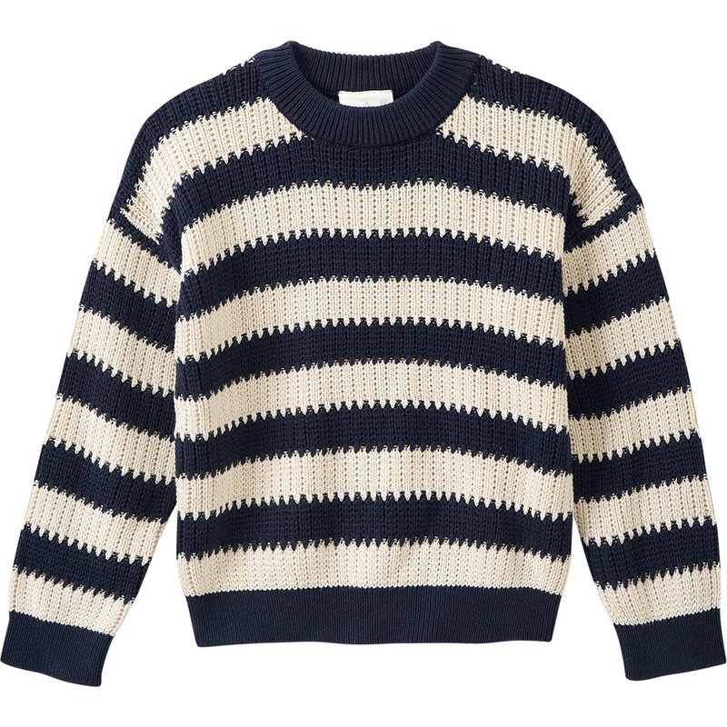 Jungen Strickpullover mit Streifen