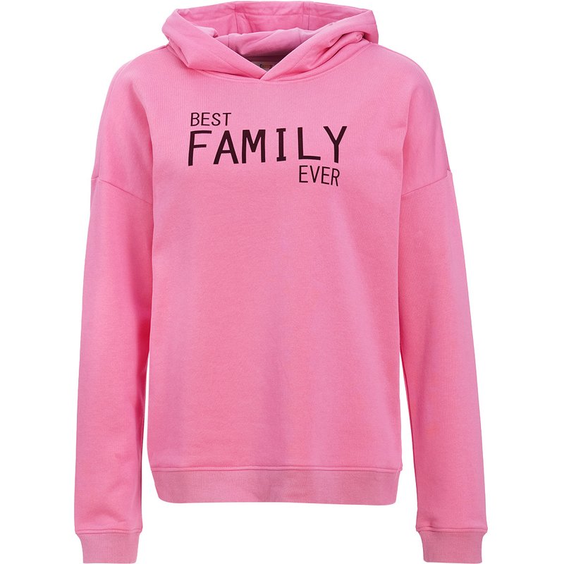 Damen Hoodie mit Flock-Print