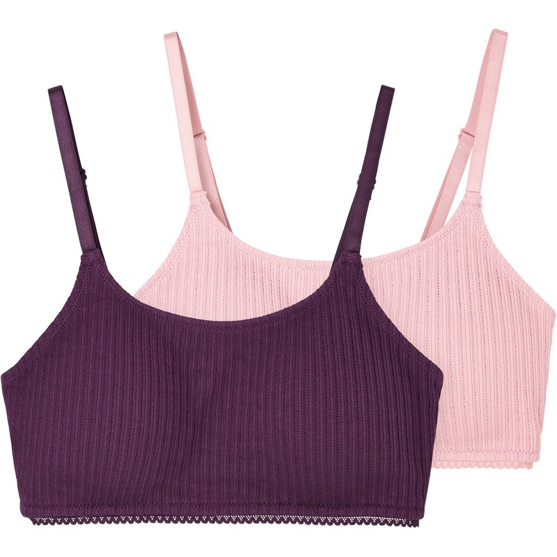 2 Damen Bustiers mit feiner Struktur