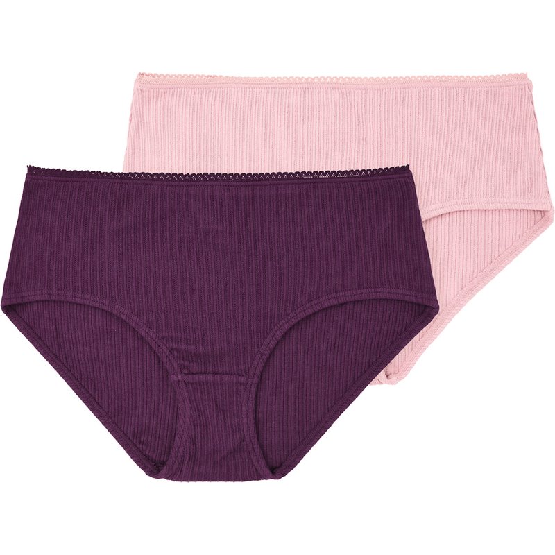 2 Damen Pantys mit feiner Struktur