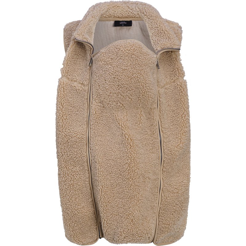 Damen Umstands-Teddyweste mit Babyeinsatz