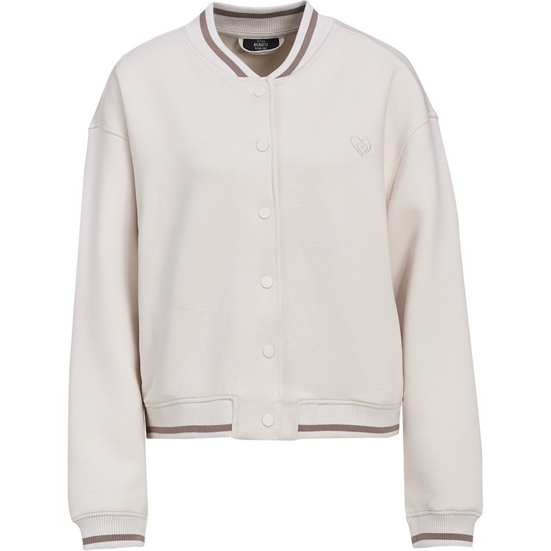 Damen Sweatjacke mit Druckknöpfen