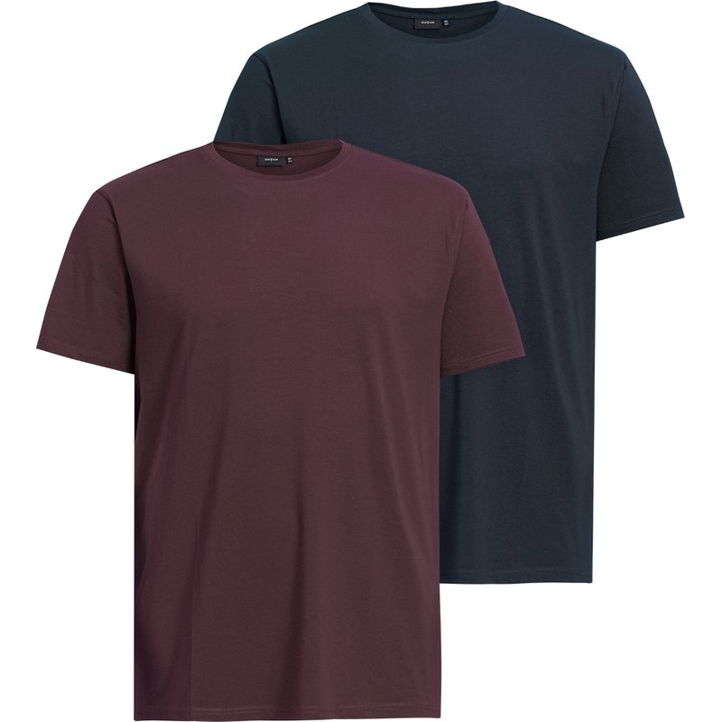 2 Herren T-Shirts mit Rundhalsausschnitt