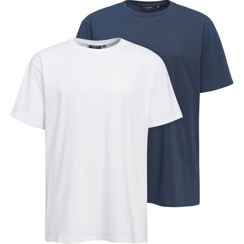 2 Herren T-Shirts mit Rundhalsausschnitt