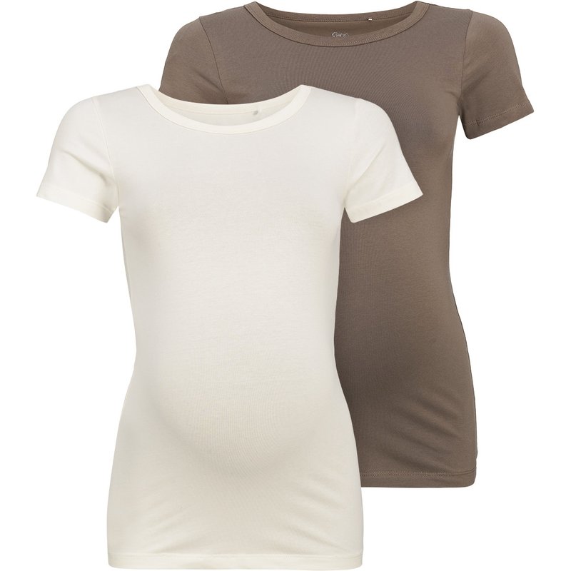 2 Umstands-T-Shirts im Basic-Look
