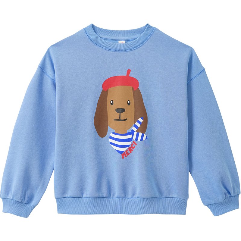 Kinder Sweatshirt mit Dackel-Print