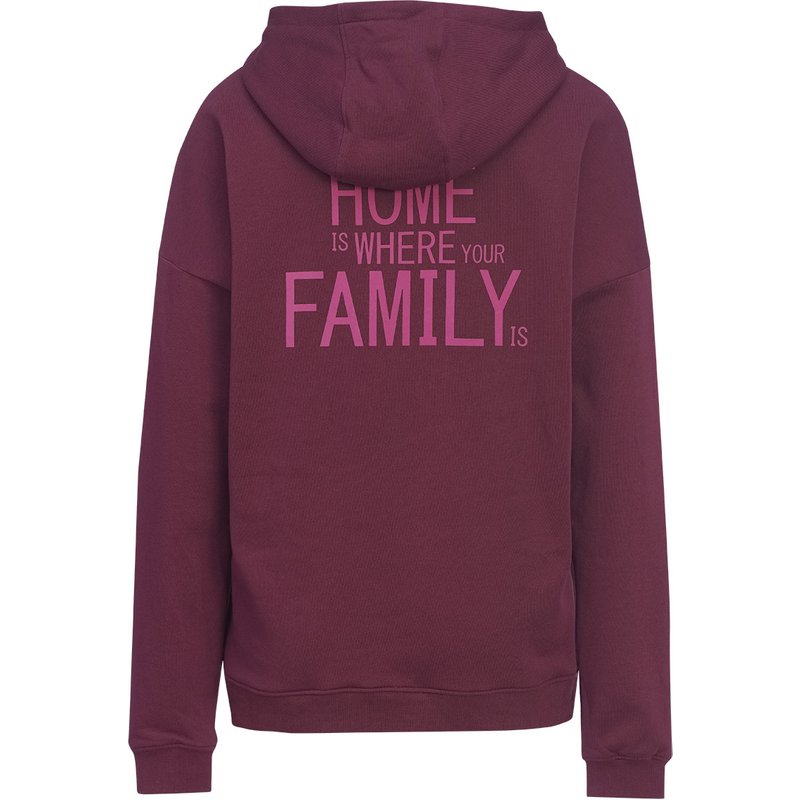 Damen Hoodie mit Flock-Print