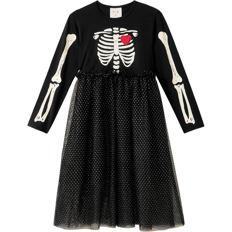 Mädchen Halloween-Kleid mit Tüll