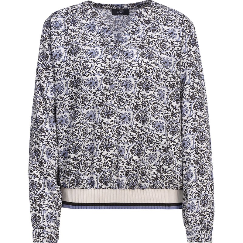 Damen Bluse mit Allover-Print