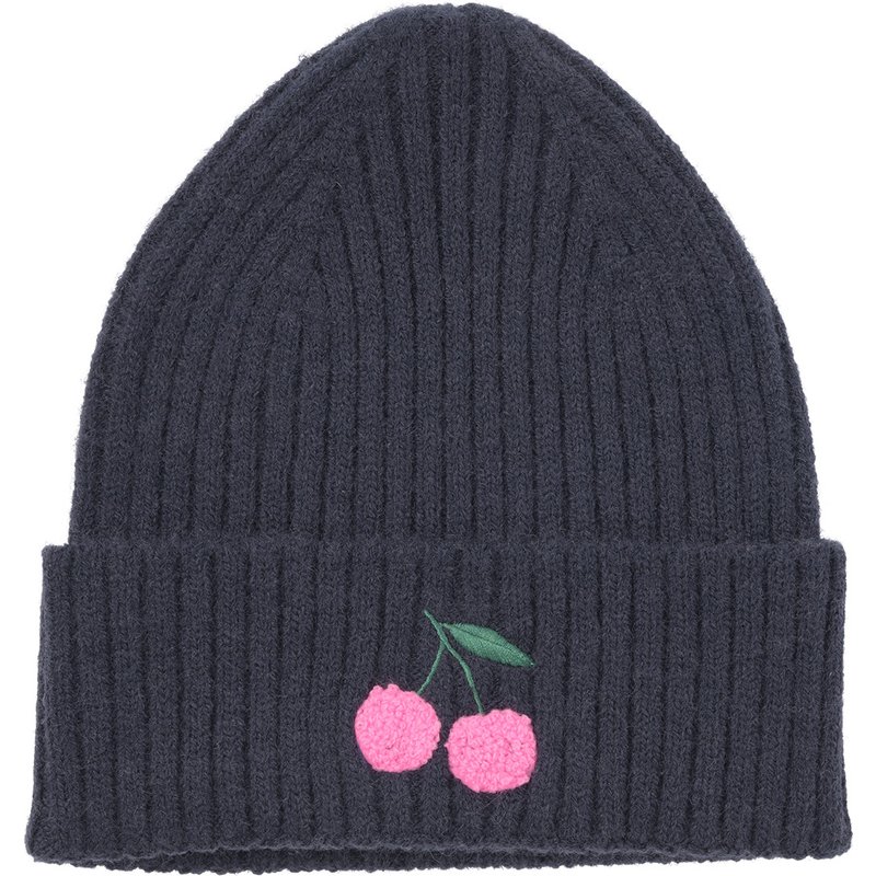Mädchen Strickmütze mit Applikation