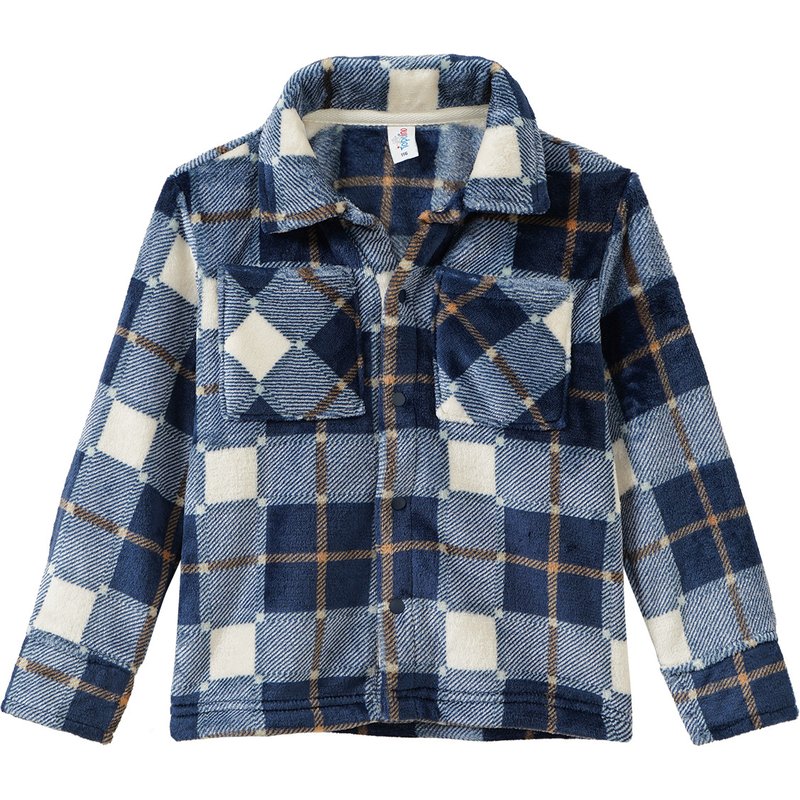 Jungen Fleecehemd im Karop-Look