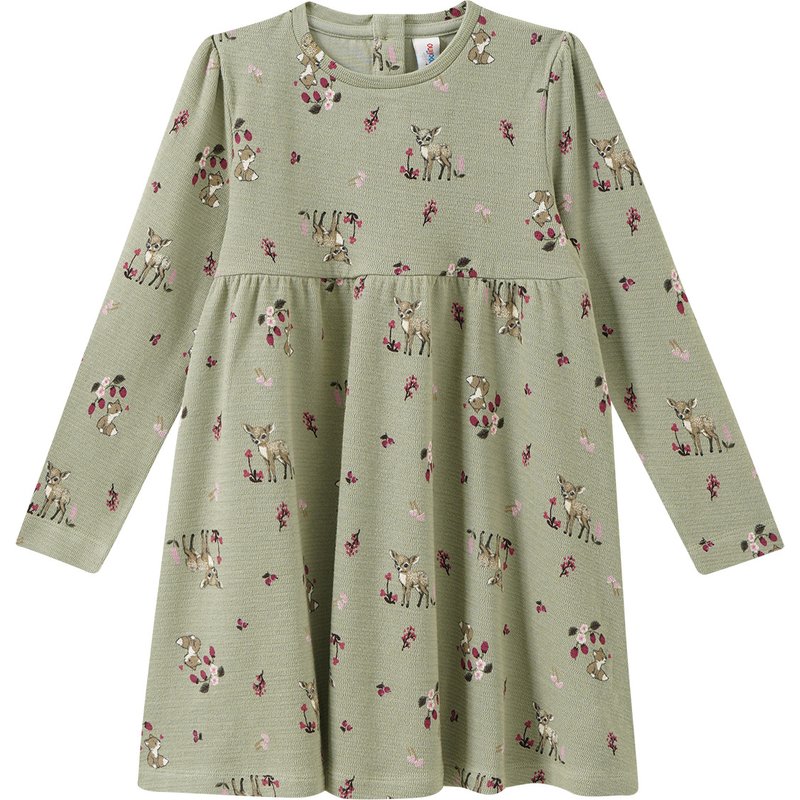 Mädchen Kleid mit Allover-Print