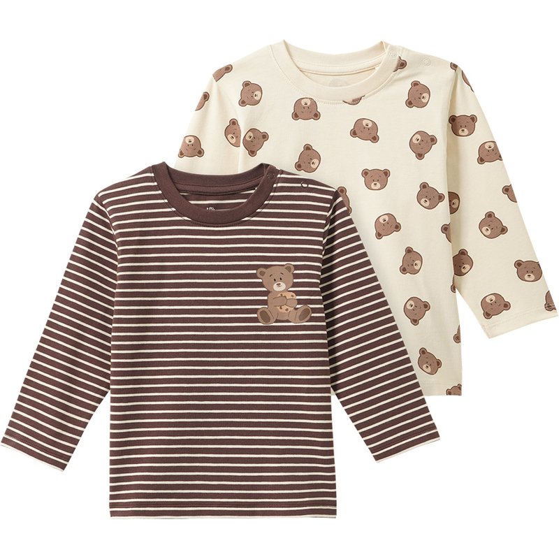 2 Baby Langarmshirts im Set