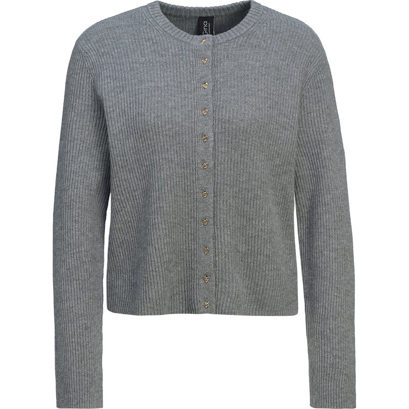 Damen Strickjacke mit Herzknöpfen