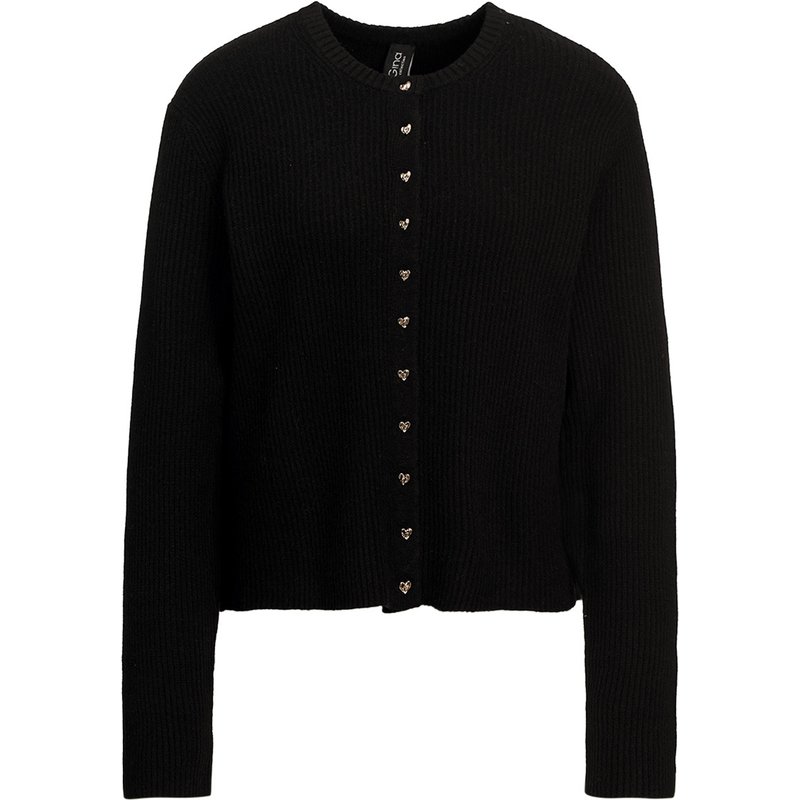 Damen Strickjacke mit Herzknöpfen