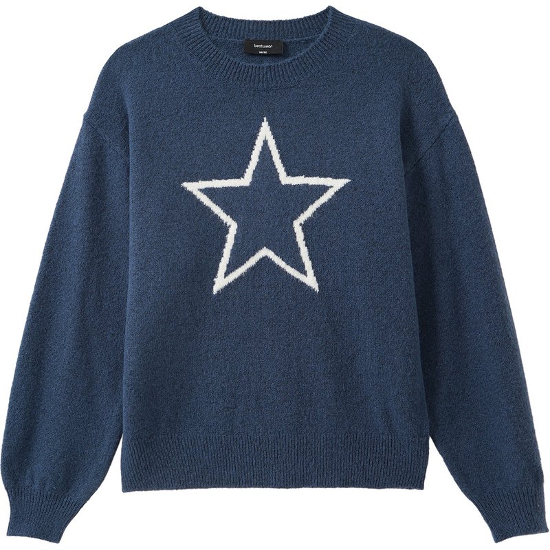 Mädchen Strickpullover mit Motiv